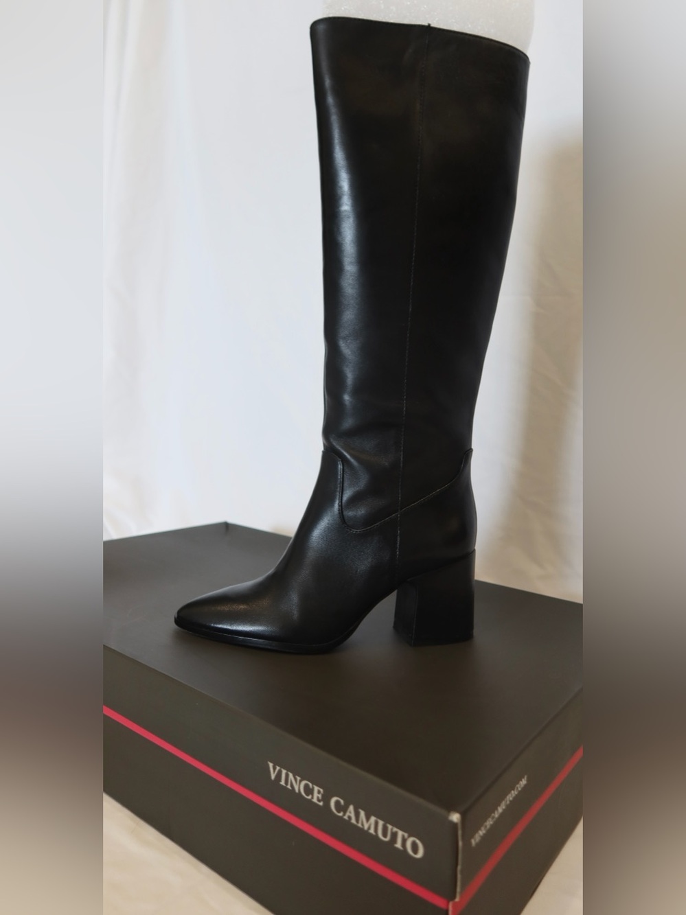 Vince Camuto Black Block Heel Boots